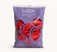 Kırmızı Pastel Balon 100 Adet