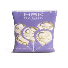 Beyaz Pastel Balon 100 Adet