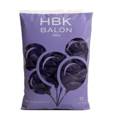 Siyah Pastel Balon 100 Adet