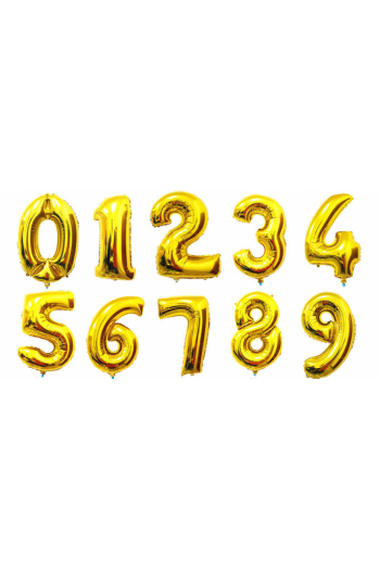 34 İnç Gold Rakam Balon