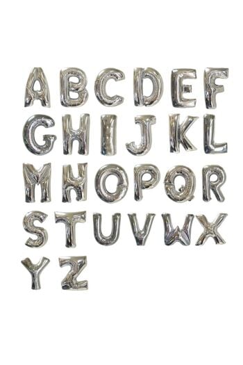 34 İnç Silver Harf Balon