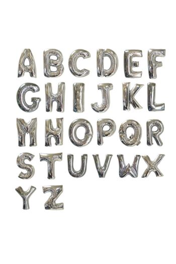 40 İnç Silver Harf Balon
