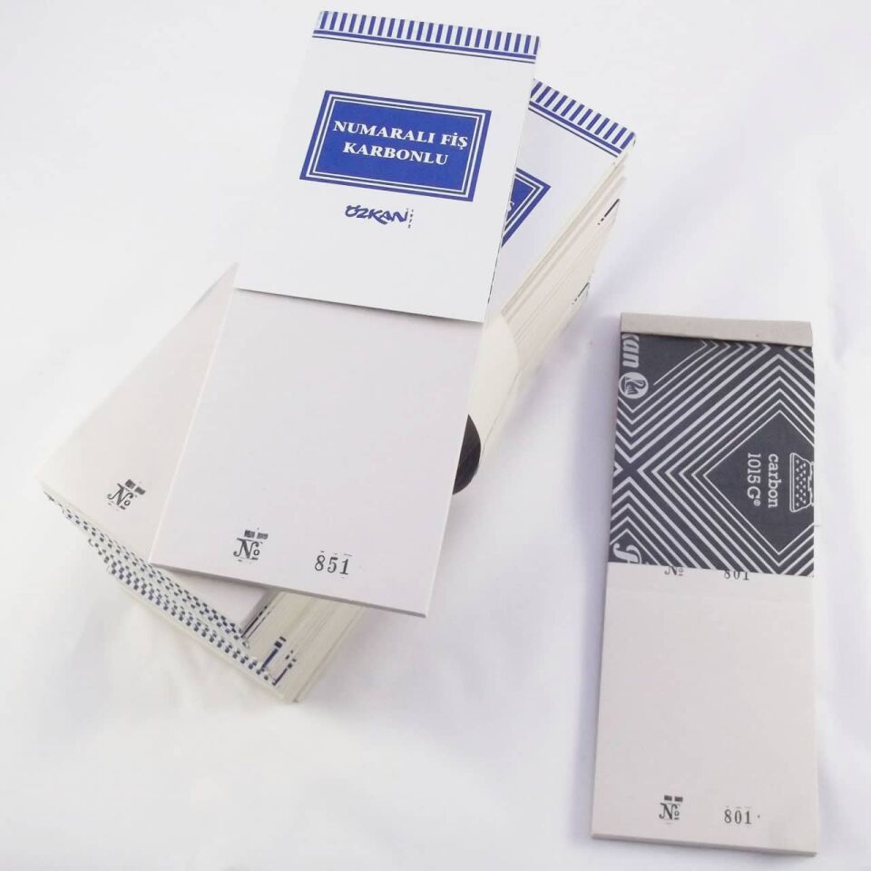 Numaralı Fiş Karbonlu