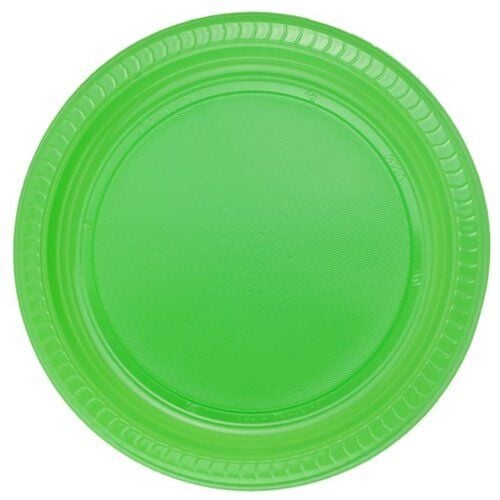 Yeşil Plastik Tabak 25 Adet