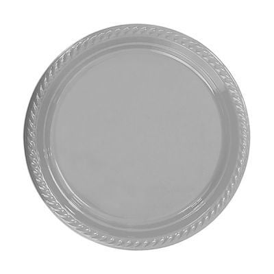 Gümüş Plastik Tabak 25 Adet