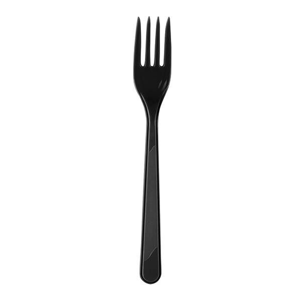 Plastik Çatal Siyah 25’li
