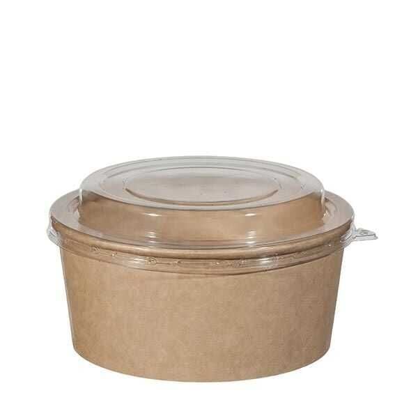 Kraft Karton Salata Kasesi 750cc 50 Adet + Kapak