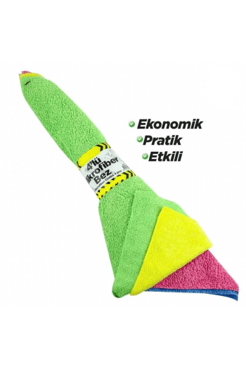 4'lü Mikrofiber Temizlik Bezi