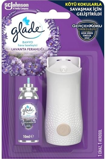 Glade Banyo ve Hava Temizleyici Aparat ve Yedeği Lavanta 10 Ml