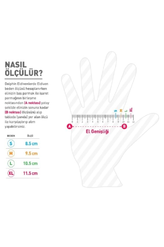 Dolphin Siyah Nitril Eldiven M 100 Adet