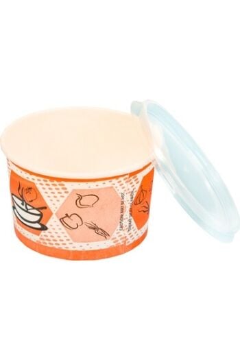 Karton Çorba Kasesi 14 Oz (Kapaklı) 25 Adet