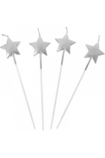 Yıldız Mum Gümüş 4'lü